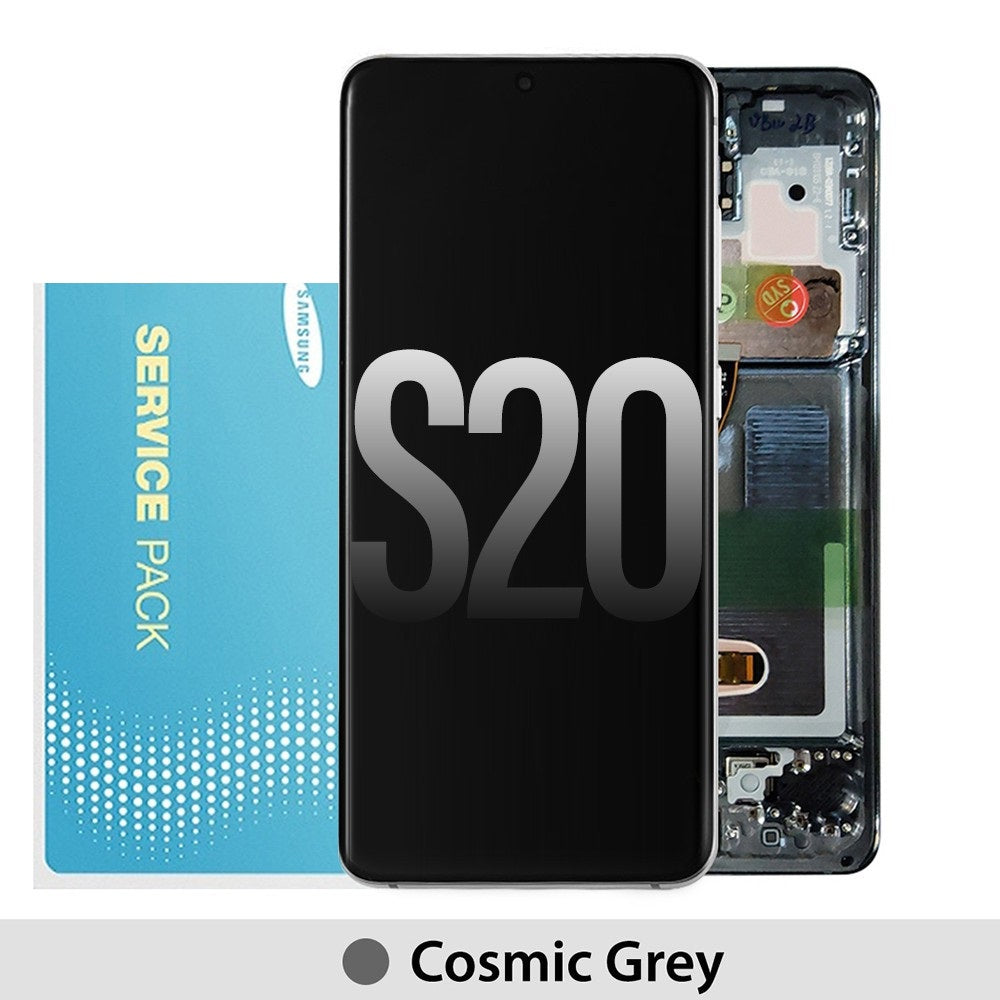 Samsung Galaxy S20 G980 OLED Screen Replacement Digitizer GH82-22131A/GH82-22123A/GH82-31432A (Gold)-Cosmic Grey Samsung Galaxy S20 G980 OLED Screen Replacement Digitizer GH82-22131A/GH82-22123A/GH82-31432A (Gold)-Cosmic Grey